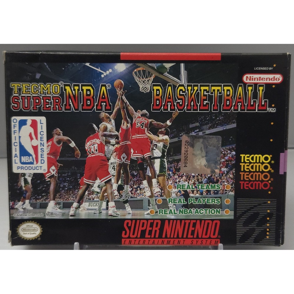 Tecmo SNS-XM-USA Super NBA Basketball SNES - CIB Nintendo Complete - Tested